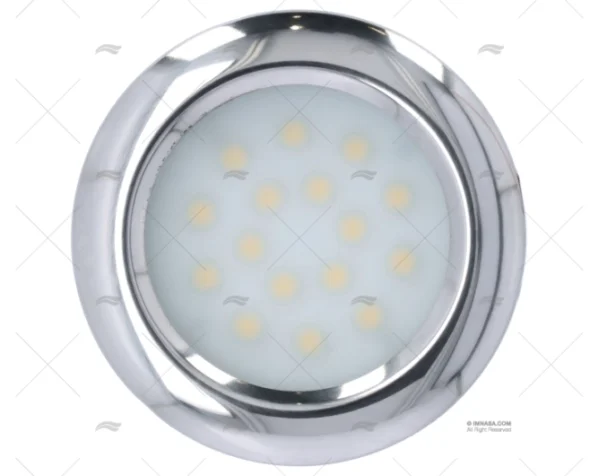 LUZ PLAFON LED 88mm 12/28V IP-65 PULIDO