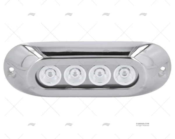 LUZ SUMERGIBLE AZUL 12-28V INOX 4L