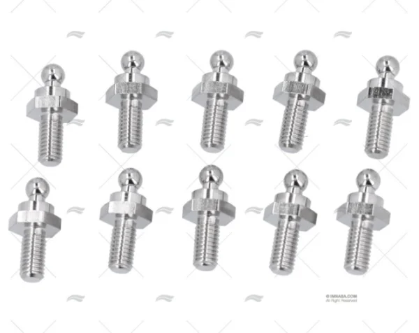 MACHO ROSCA TENAX 10mm LATON NIQUELADO LOXX