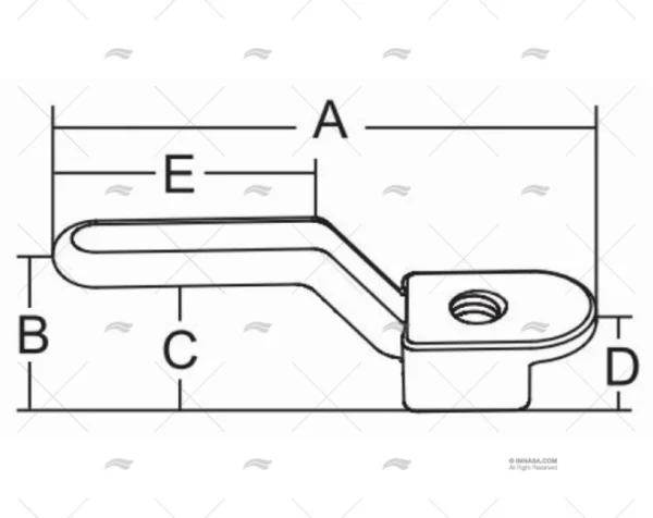 MANETA DE EMERGENCIA INOX 316 MARINE TOWN