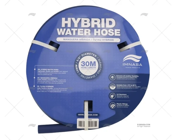 MANGUERA UV AZUL 15mm 30m MOD.MARINAS