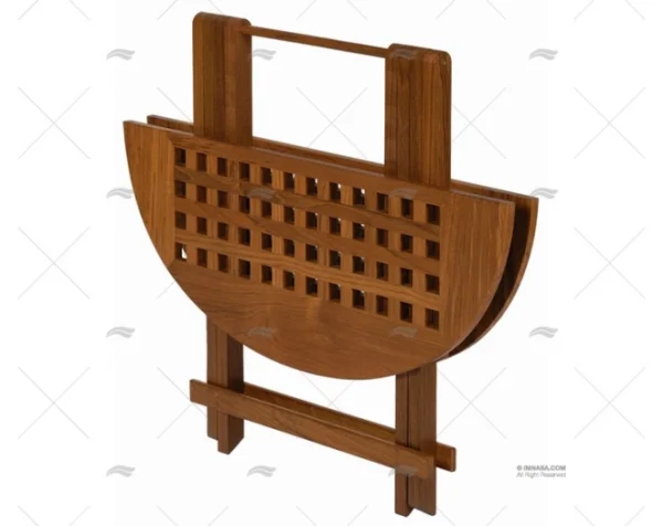 MESA OVALADA PLEGABLE TECA 795x655x565mm ARC MARINE
