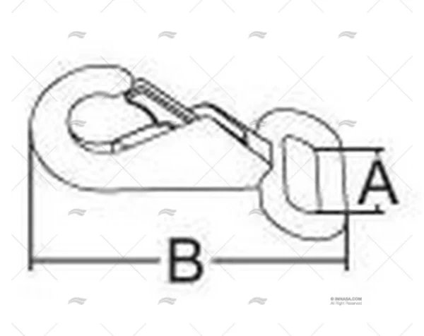MOSQUETON CINCHA PARA TOLDO SS 316 MARINE TOWN