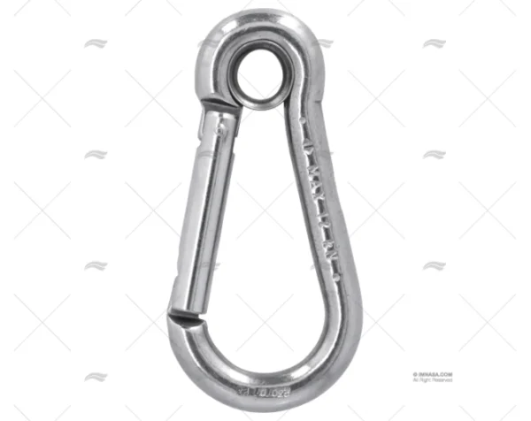 MOSQUETON CON OJO 10mm INOX KONG KONG