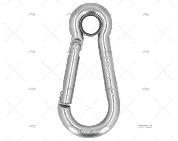 MOSQUETON CON OJO 12mm INOX KONG KONG