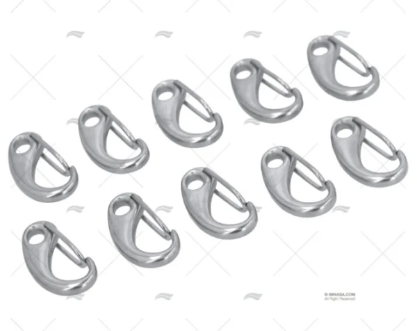 MOSQUETON INOX 316 30mm (10u)