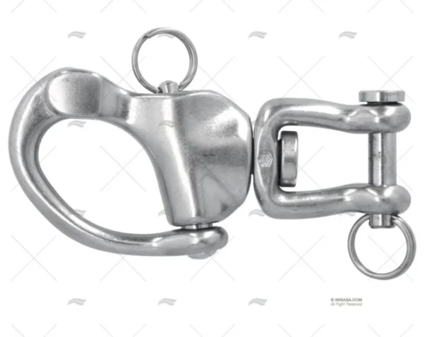 MOSQUETON INOX CON GRILLETTE 87mm