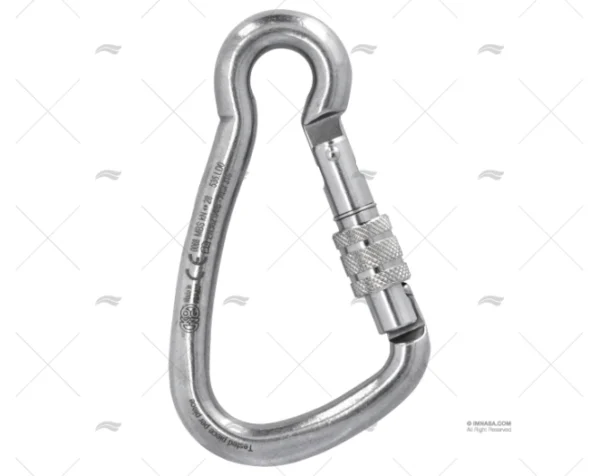 MOSQUETON SIN OJO 125 INOX ROSCA HR KONG KONG