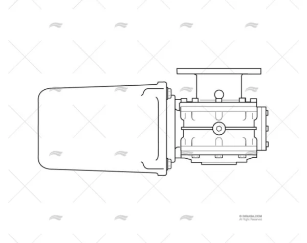 MOTOR MOLINETE 12v 700w V2 REDUCTOR LEWMAR