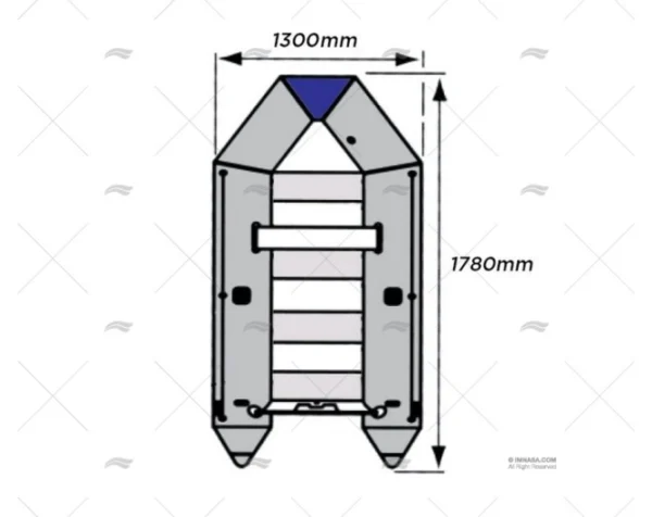 NEUMATICA 180SL GS 178X130 GRIS/AZUL IMNASA