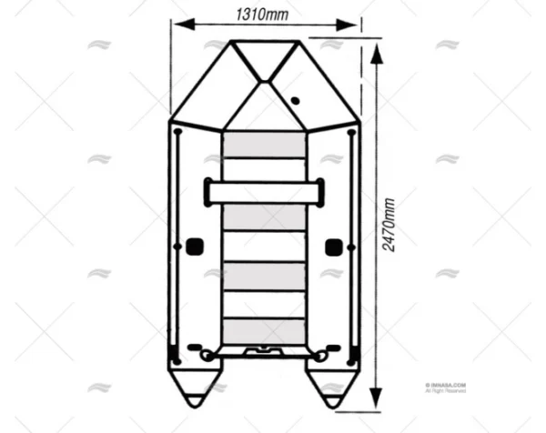 NEUMATICA 249SL GS 248X148 GRIS/AZUL IMNASA