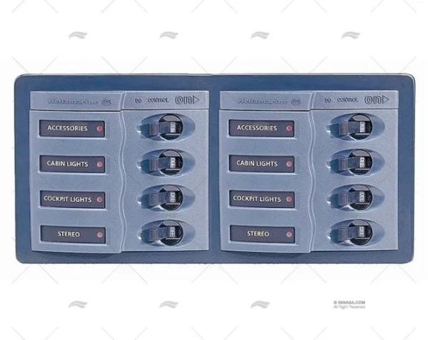 PANEL 8 POS HORIZONTAL 12V GR BEP