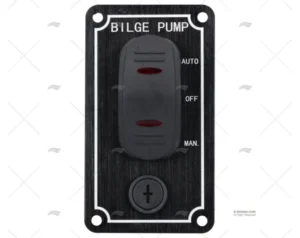 PANEL ELECTRICO 1 BOTONES 3-1/2" NEGRO