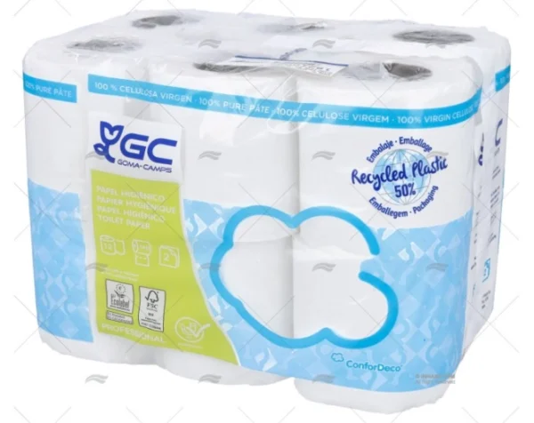 PAPEL WC 14MIC. (12BOBINAS) ECO