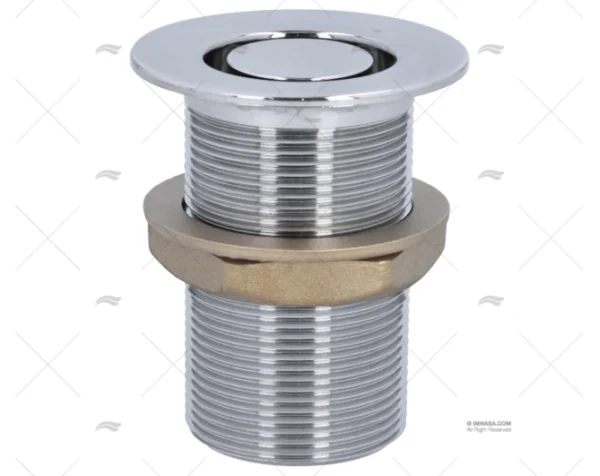 PASACASCO C/REJILLA LATON CROMADO ROSCA