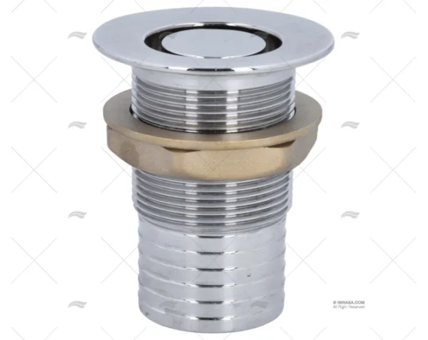 PASACASCO C/REJILLA LATON CROMADO TUBO 1