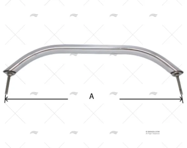 PASAMANO 305mm INOX SS 304 MARINE TOWN