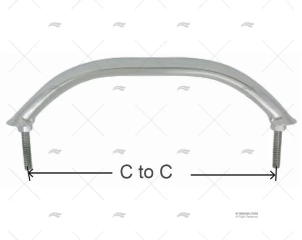 PASAMANOS 406.8mm INOX SS 316 MARINE TOWN