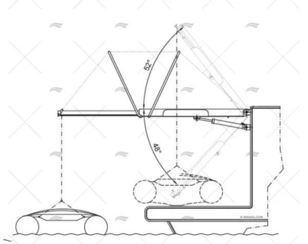 PASARELA BS PI461 2250mm 12V 200Kg.INOX BESENZONI
