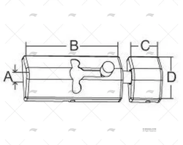 PESTILLO INOX 316 MARINE TOWN