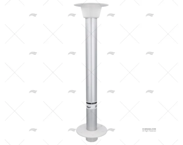 PIE MESA ALUM.ANODI 680mm C/BASE PVC IMNASA