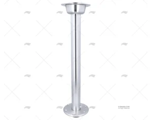 PIE MESA ALUM.BRILL 680mm C/BASE ALUM. IMNASA