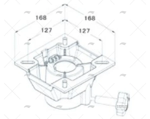 PIE SUELTO FIJO BAS 228+BASE SILLA GIRAT IMNASA