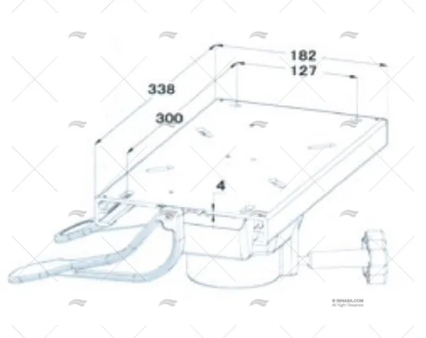 PIE SUELTO GAS BASE 305 300-400mm+BASE C IMNASA