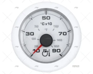PIROMETRO OL 900º 12/24V 52mm BLAN