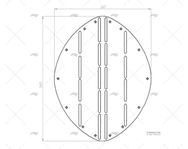 PLACA DE PROTECCION PROA 265mm