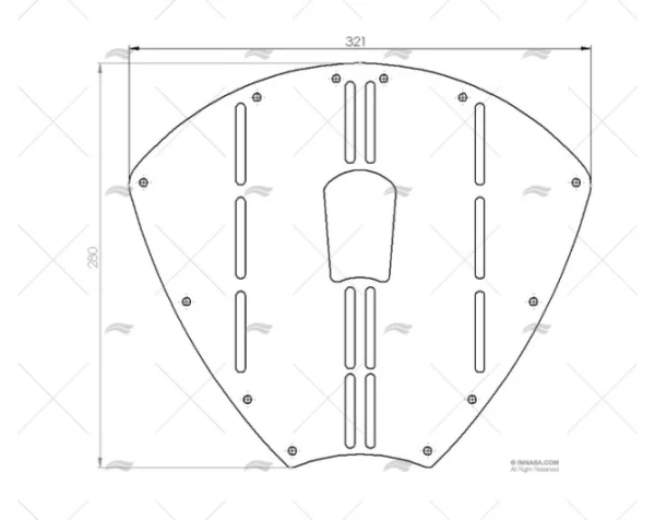 PLACA DE PROTECCION PROA 320mm
