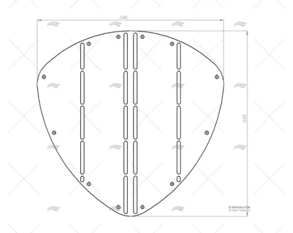 PLACA DE PROTECCION PROA 350mm