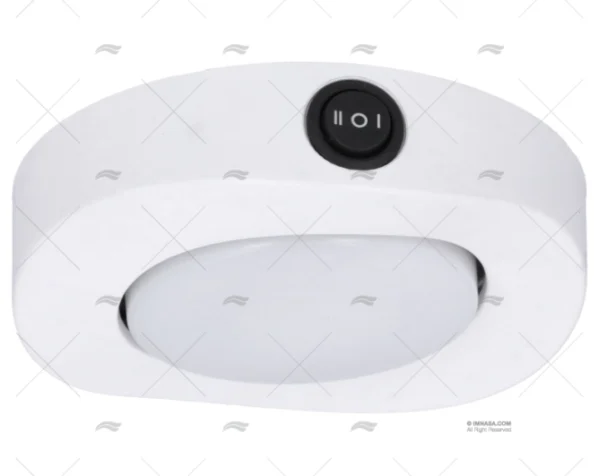 PLAFON IP66 LED 12-24V 1.5W C/ INT BLANC