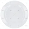 PLATO LLANO MELAMINA BLANCO ANTIDES. 6pc