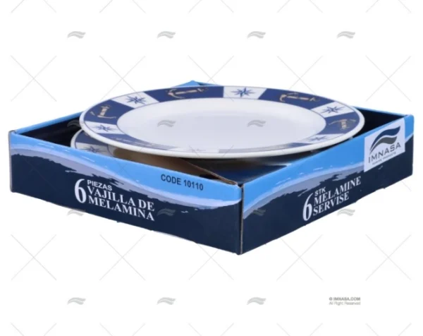 PLATO POSTRE MELAMINA 6pcs