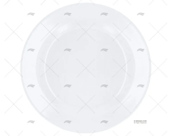 PLATO POSTRE MELAMINA BLANCO ANTIDES. 6p