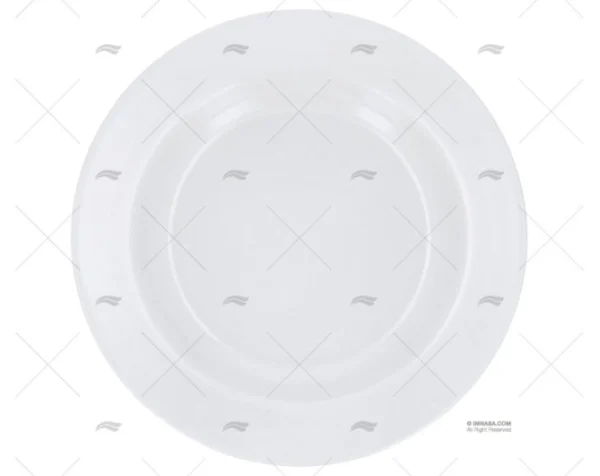 PLATO SOPA MELAMINA BLANCO ANTIDES. 6pcs