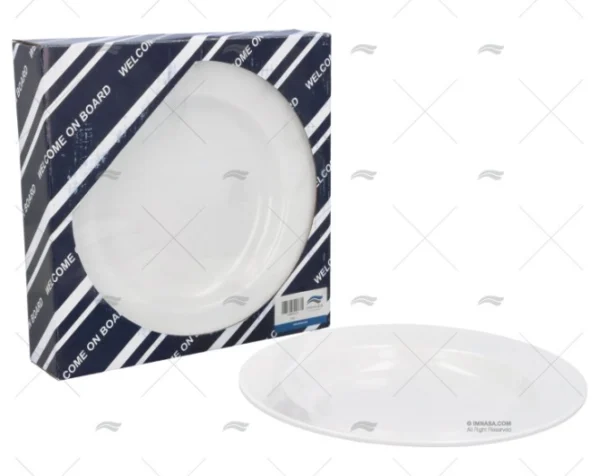 PLATO SOPA MELAMINA BLANCO ANTIDES. 6pcs