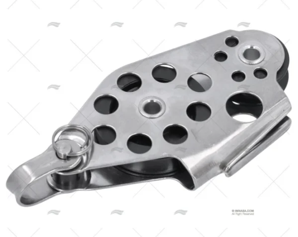 POLEA DOBLE EN LINEA 8mm C/MORDAZA VIADANA