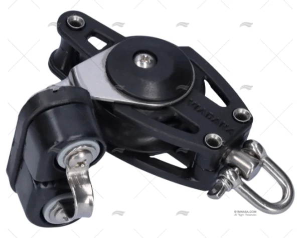 POLEA SIMPLE C/ARRAIGO 10mm C/MORDAZA VIADANA