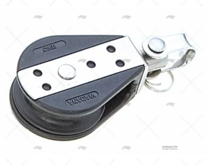 POLEA SIMPLE C/ARRAIGO 12mm C/MORDAZA VIADANA