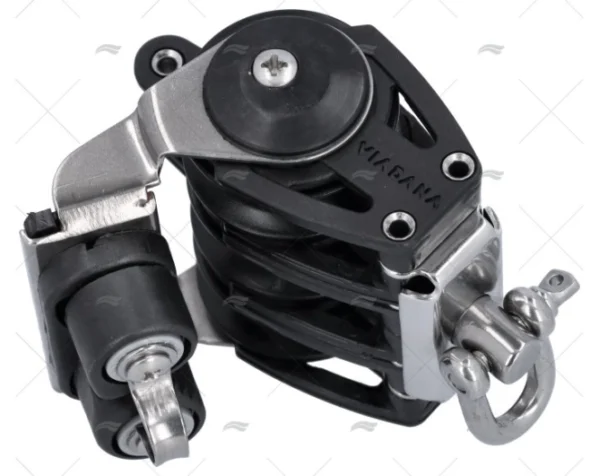 POLEA TRIPLE C/ARRAIGO 10mm C/MORDAZA VIADANA