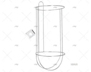 PORTA DEFENSAS 195x320-425mm INOX