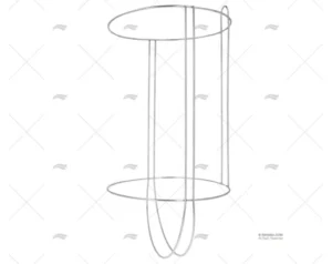 PORTA DEFENSAS 305x420-580mm INOX