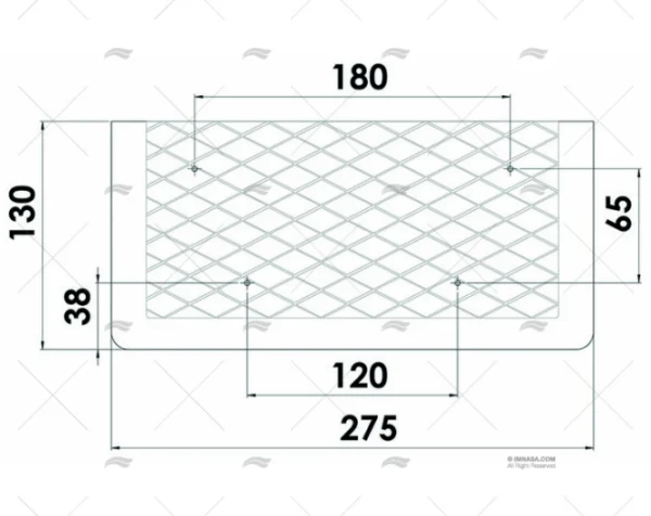 PORTA OBJETO BLANCO 270x115x32 mm