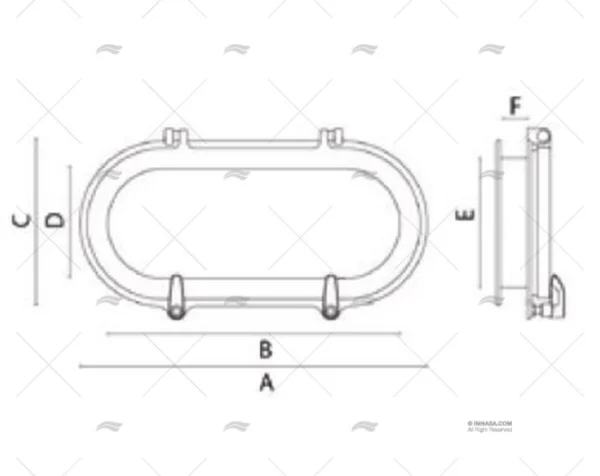 PORTILLO ALUMINIO 390x185mm FORESTI SUARDI