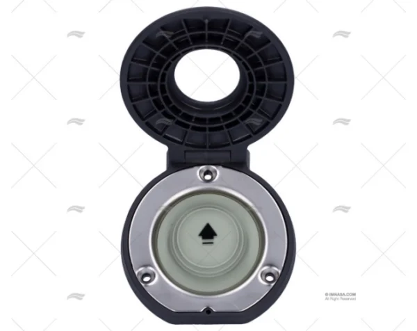 PULSADOR CUBIERTA PERFORADO GRIS LEWMAR