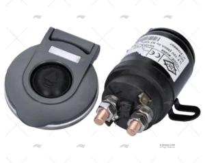 PULSADOR MOLINETE PIE ROJO 12V 140A UP