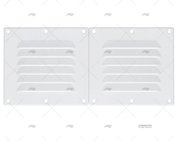 REJILLA PLASTICO BLANCA 118X256 mm