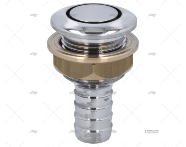 RESPIRADERO LATON CROMADO 16mm